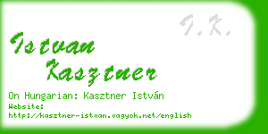 istvan kasztner business card