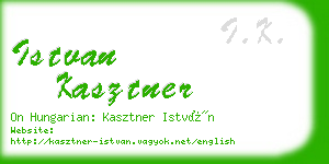 istvan kasztner business card